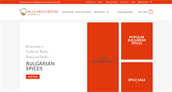 Desktop Screenshot of bulgarianspices.com